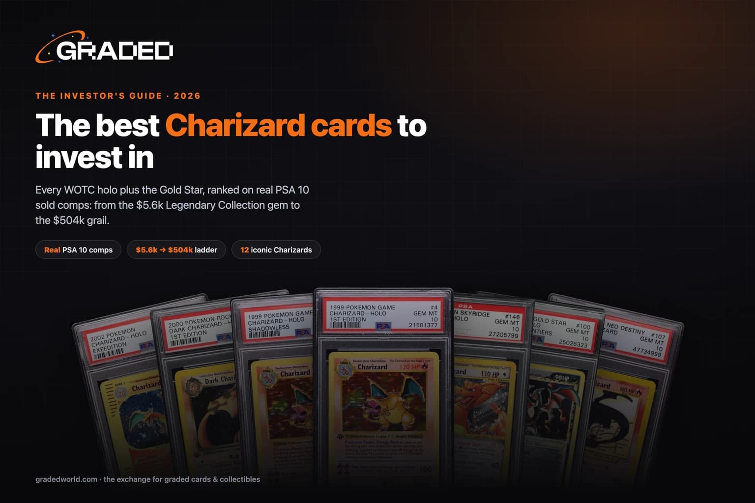 The Best Charizard Cards to Invest In (2026): Every WOTC Holo Plus the Gold Star, in PSA 10