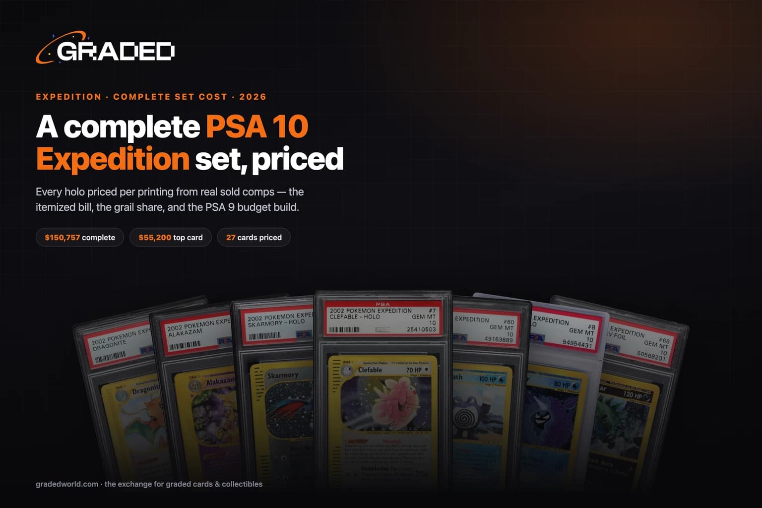 How Much Does a Complete PSA 10 Expedition Set Cost? (2026): Every Holo Priced