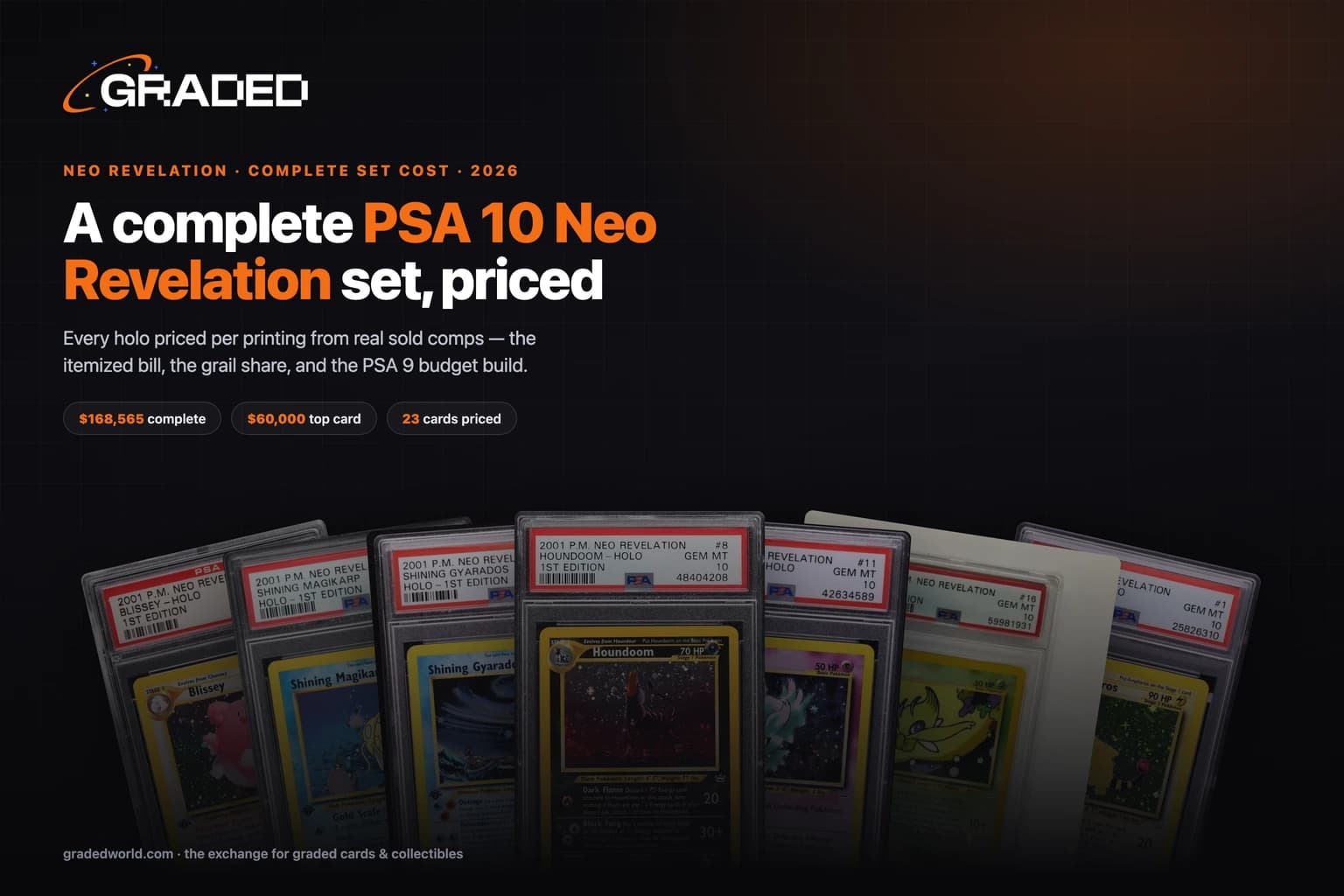 How Much Does a Complete PSA 10 Neo Revelation Set Cost? (2026): Every Card, Both Printings