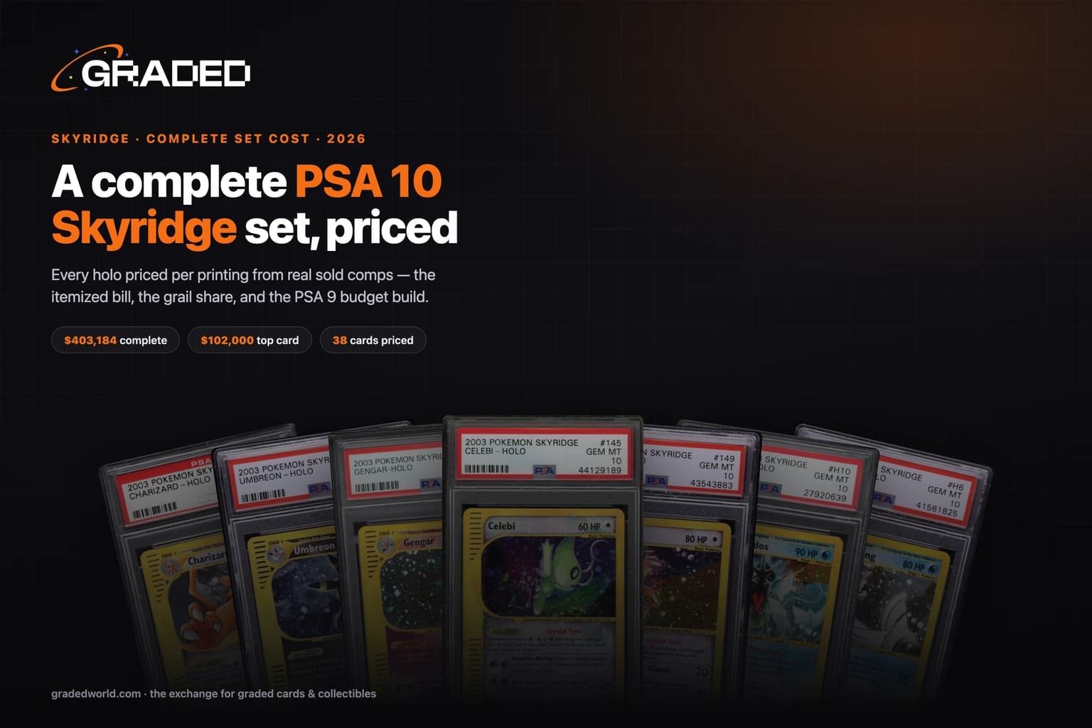 How Much Does a Complete PSA 10 Skyridge Set Cost? (2026): Every Holo and Crystal Priced