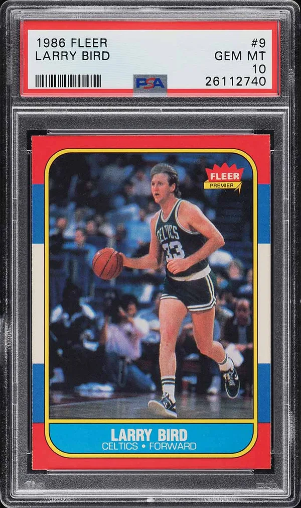 1986 Fleer Larry Bird #9