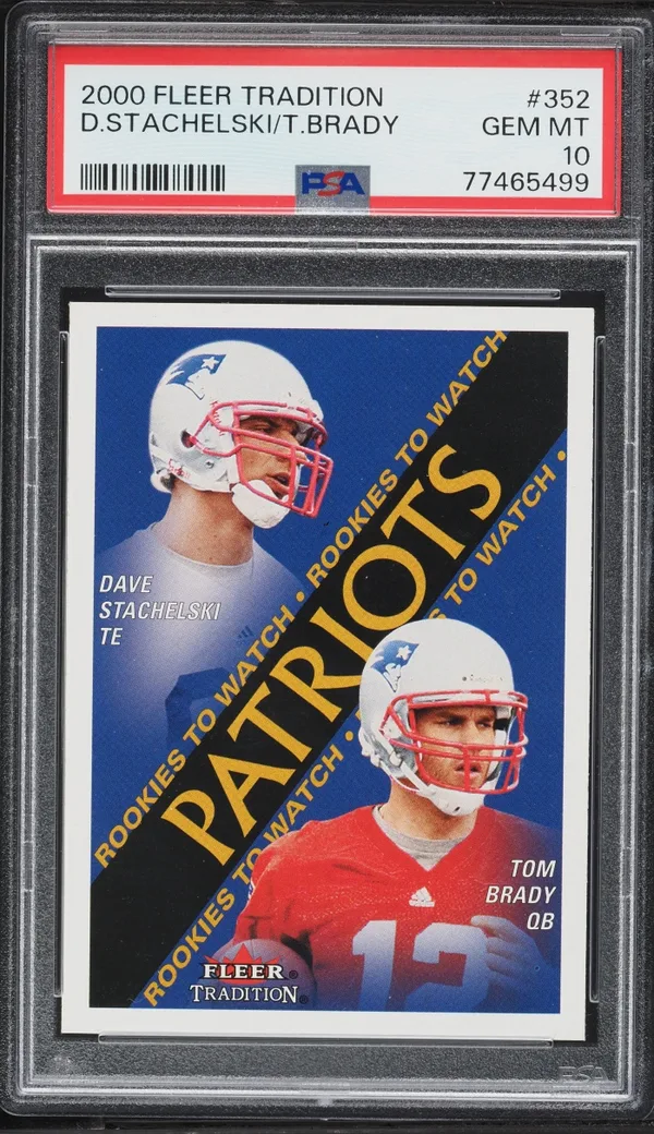 2000 Fleer Tradition Tom Brady Rookie #352
