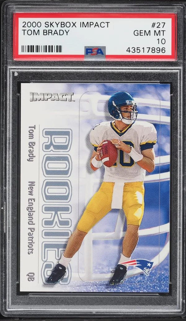 2000 Skybox Impact Tom Brady Rookie #27