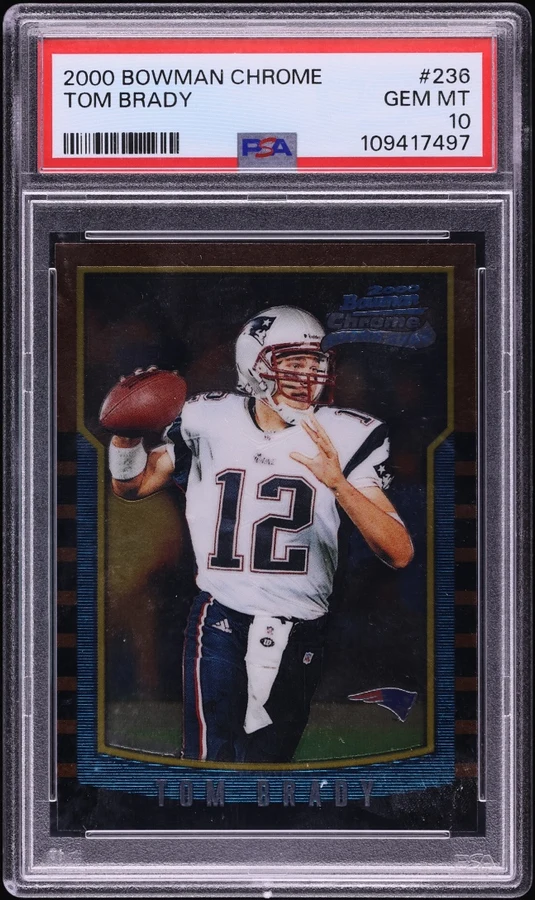 2000 Bowman Chrome Tom Brady Rookie #236