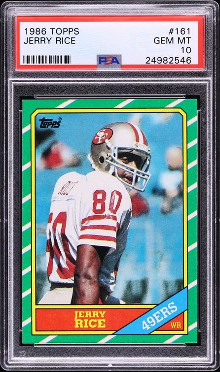 1986 Topps Jerry Rice Rookie #161