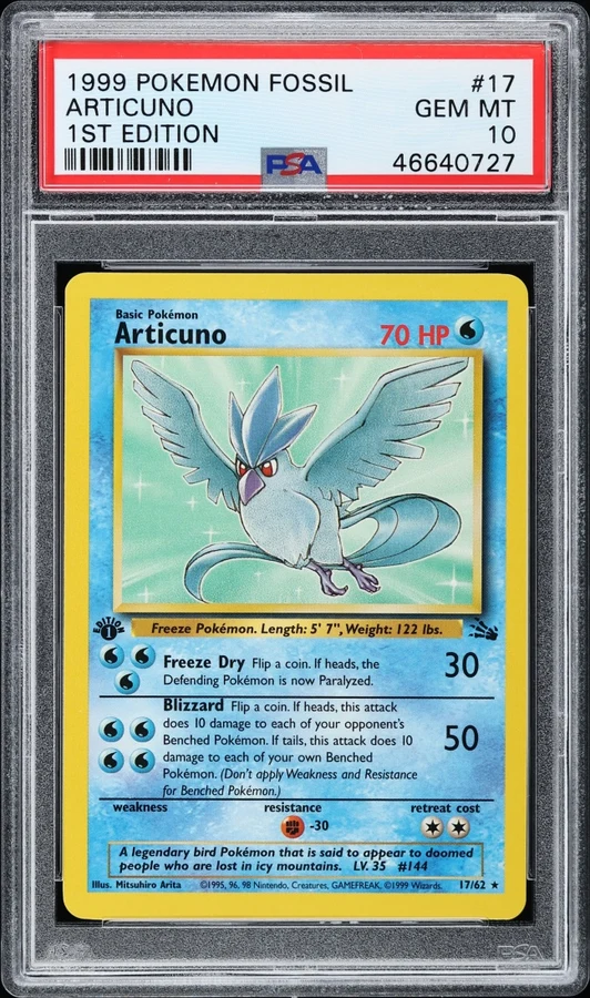 1999 Fossil 1st Edition Articuno #2