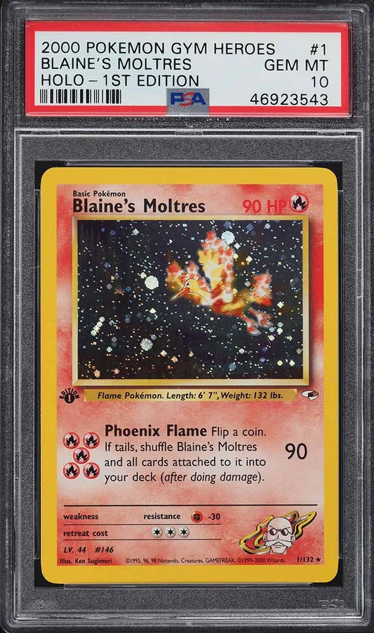 2000 Gym Heroes 1st Edition Blaine'S Moltres #1
