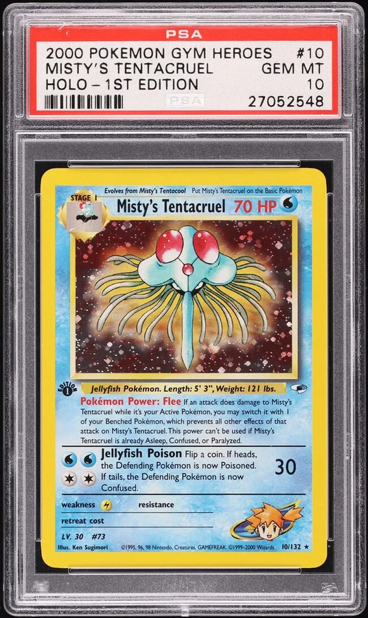 2000 Gym Heroes 1st Edition Misty'S Tentacruel #10