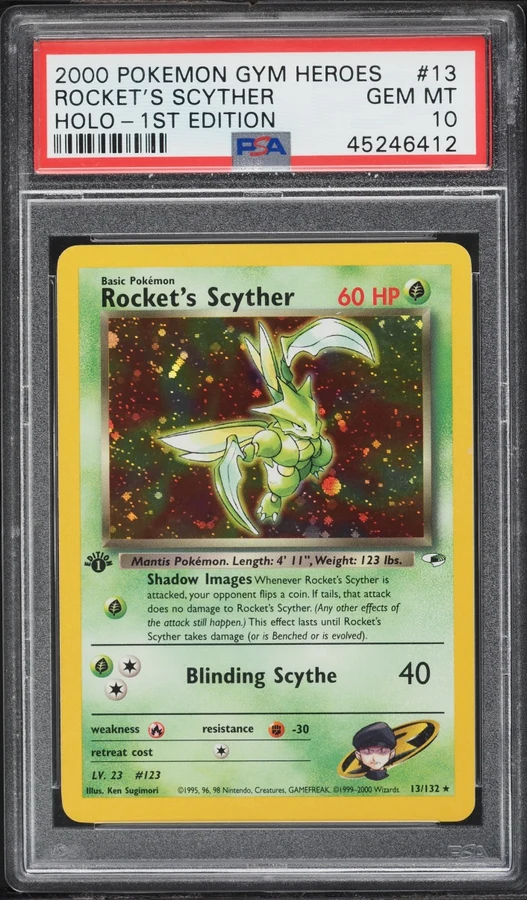 2000 Gym Heroes 1st Edition Rocket'S Scyther #13