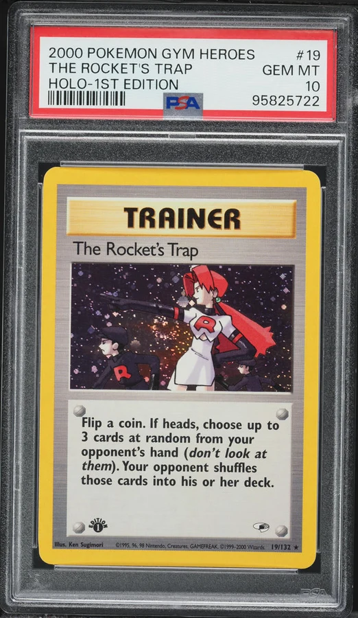 2000 Gym Heroes 1st Edition The Rocket'S Trap #19