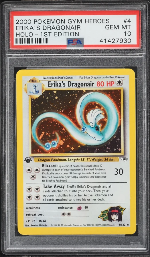 2000 Gym Heroes 1st Edition Erika'S Dragonair #4