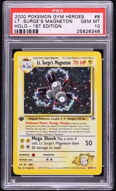 2000 Gym Heroes 1st Edition Surge'S Magneton #8