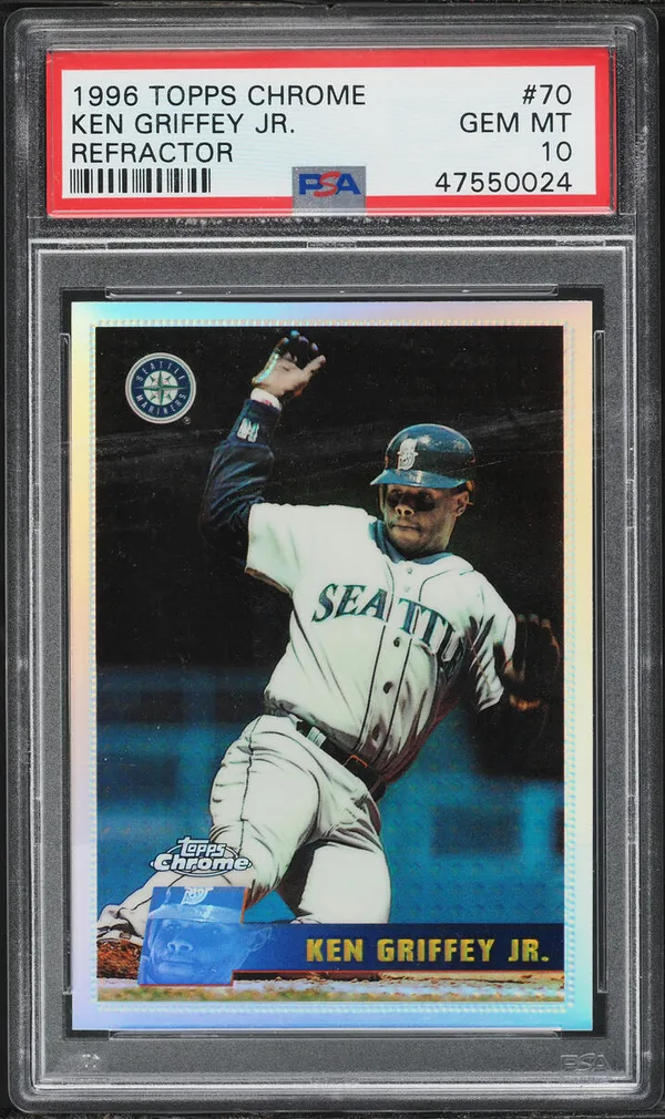 1996 Topps Chrome Refractor Ken Griffey Jr. #70