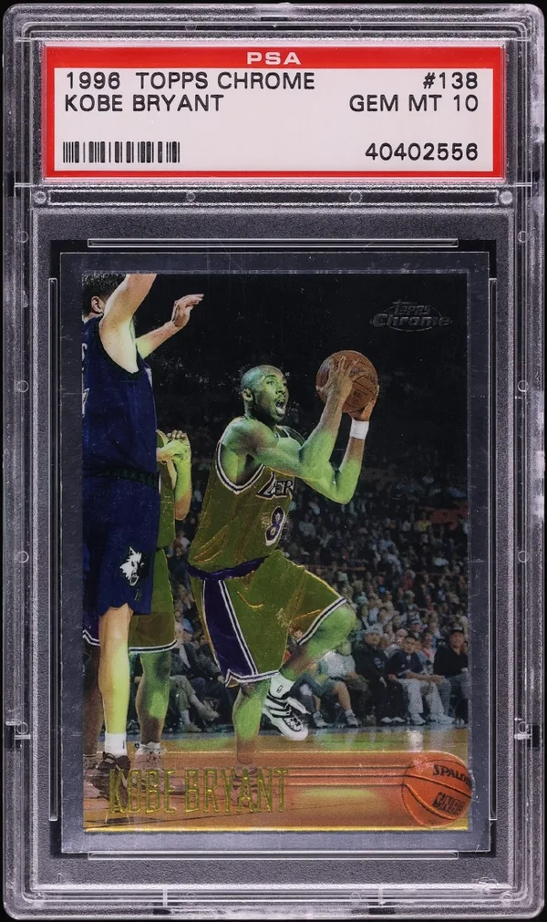 1996 Topps Chrome Kobe Bryant Rookie #138