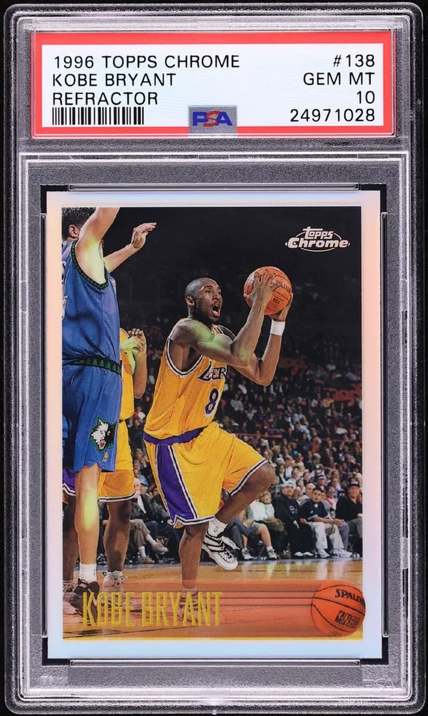 1996 Topps Chrome Refractor Kobe Bryant #138