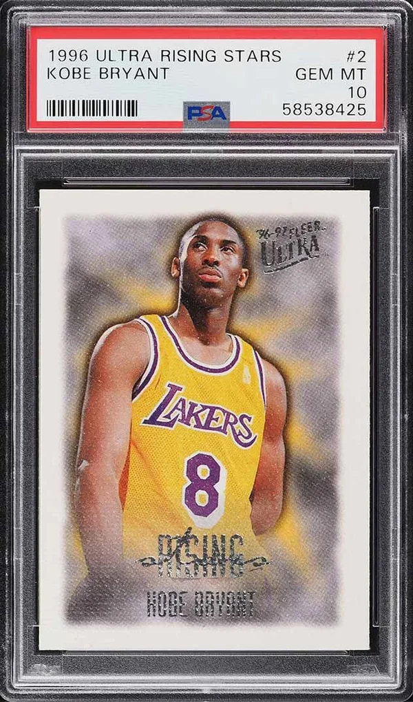 1996 Ultra Rising Stars Kobe Bryant Rookie #2