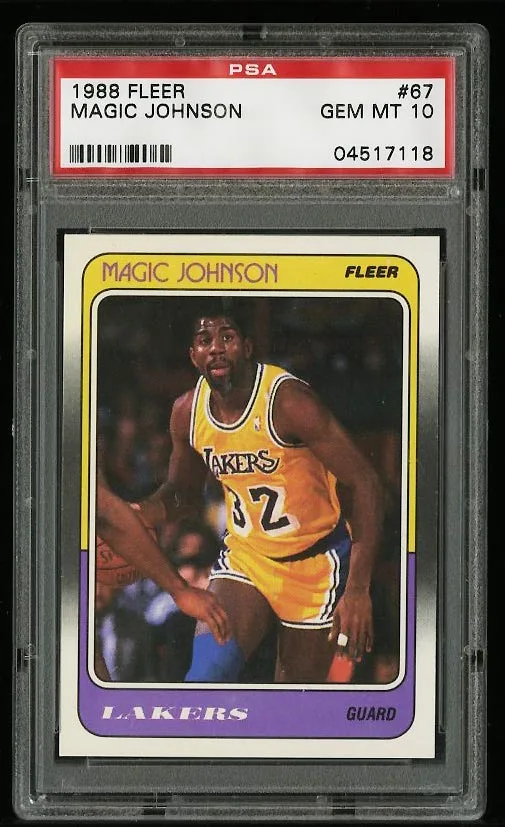 1988 Fleer Magic Johnson #67