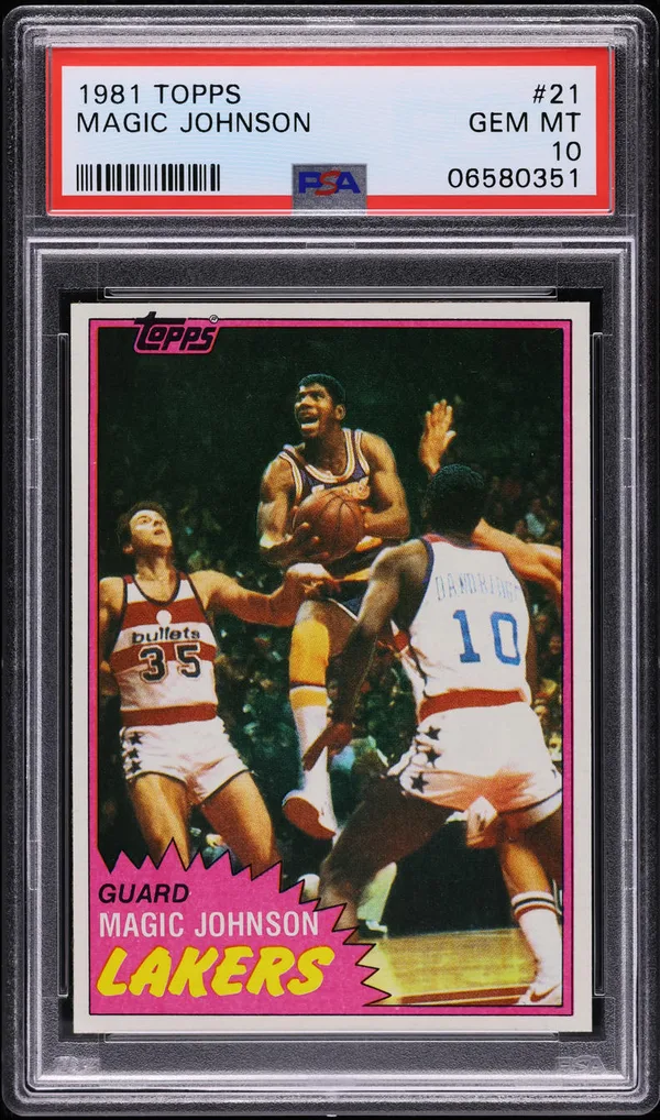 1981 Topps Magic Johnson #21