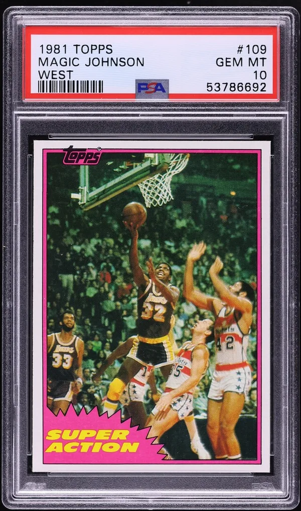 1981 Topps Magic Johnson West #109