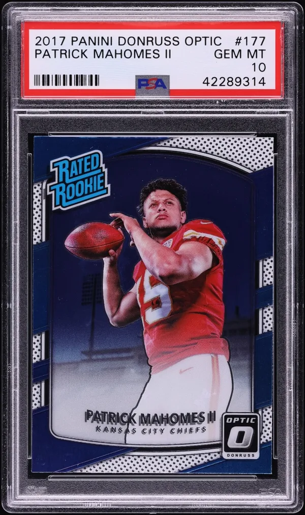 2017 Donruss Optic Patrick Mahomes Rookie #177