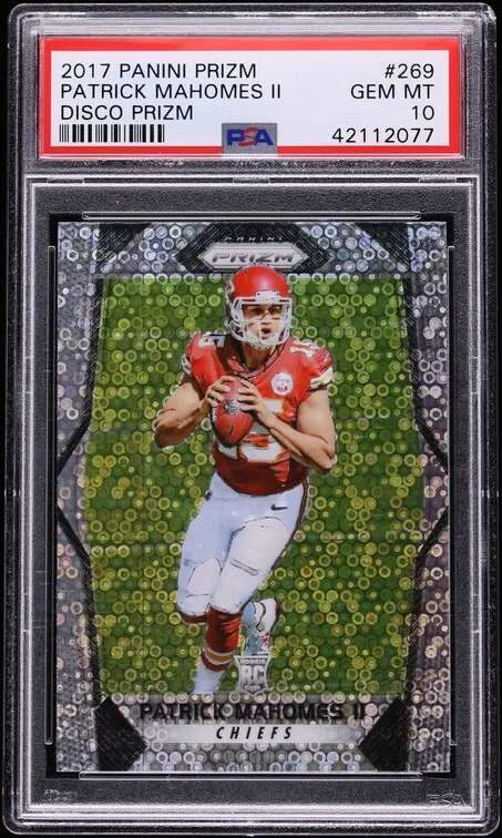 2017 Panini Prizm Disco Patrick Mahomes Rookie #269
