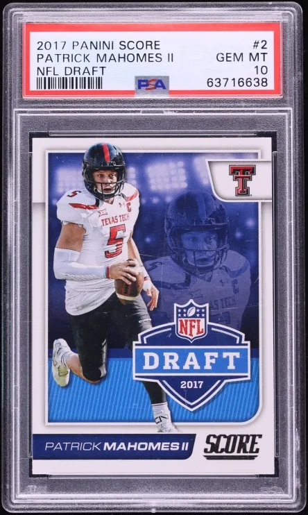 2017 Score NFL Draft Patrick Mahomes Rookie #2