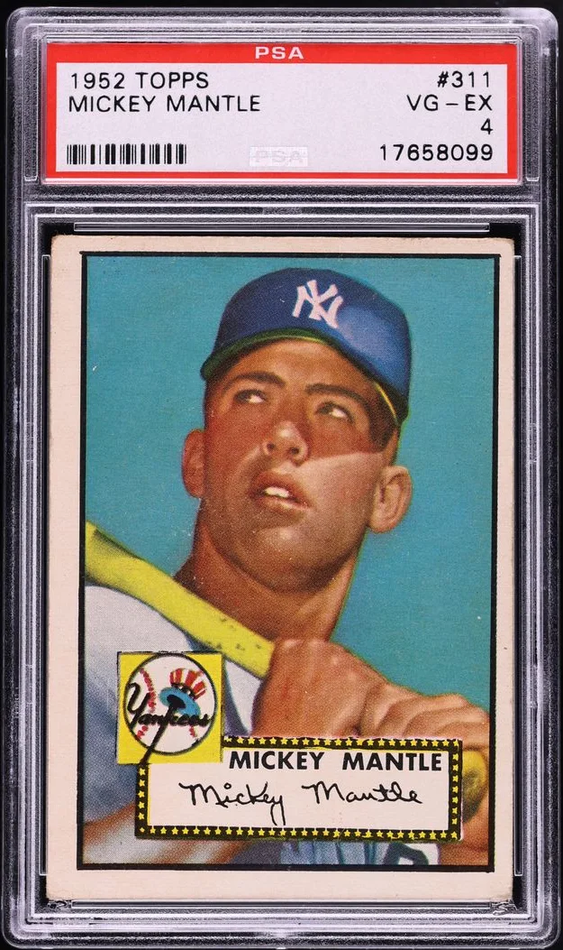 1952 Topps Mickey Mantle #311