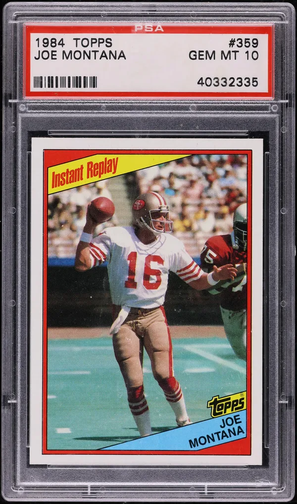 1984 Topps Joe Montana #358