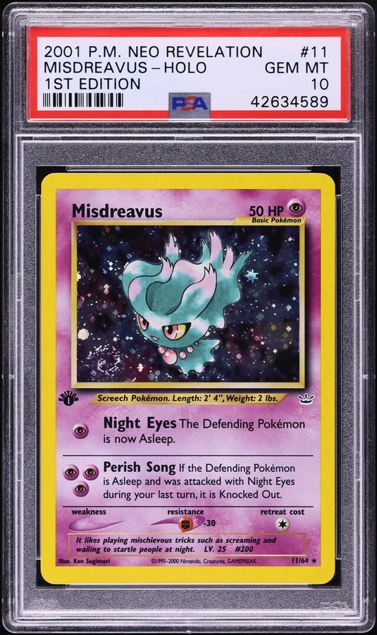 2001 Neo Revelation 1st Edition Misdreavus #11