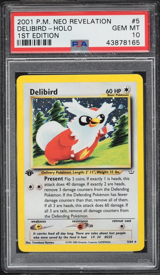 2001 Neo Revelation 1st Edition Delibird #5