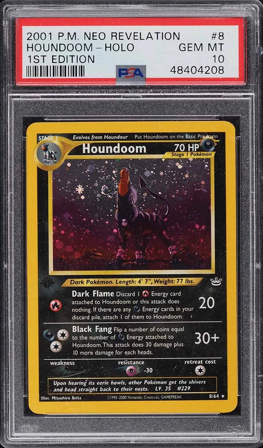 2001 Neo Revelation 1st Edition Houndoom #8