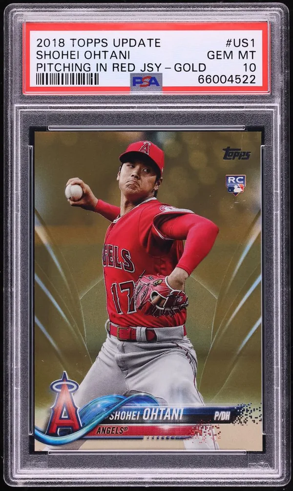 2018 Topps Update Gold Shohei Ohtani Rookie /2018 #US1