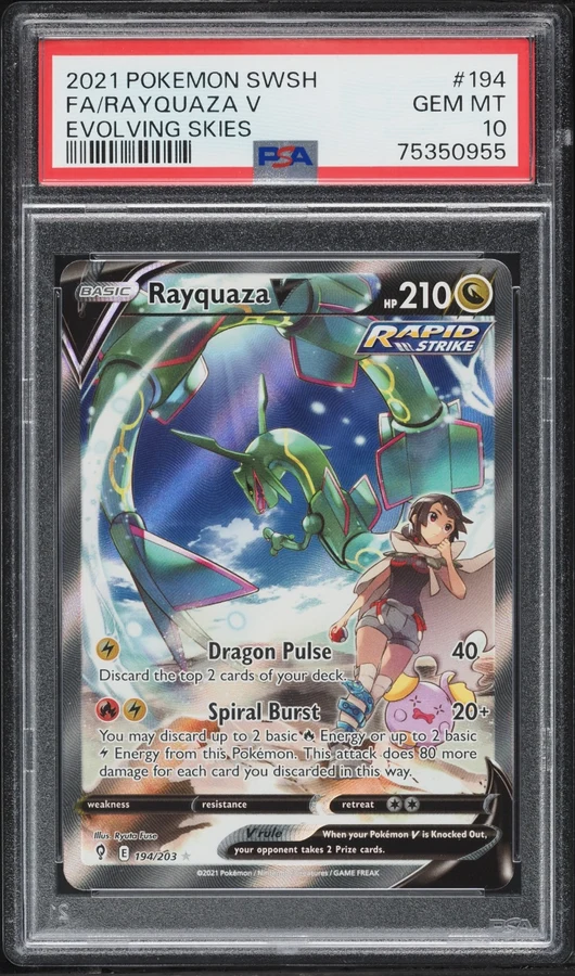 2021 Evolving Skies Rayquaza V (Alt Art) #194