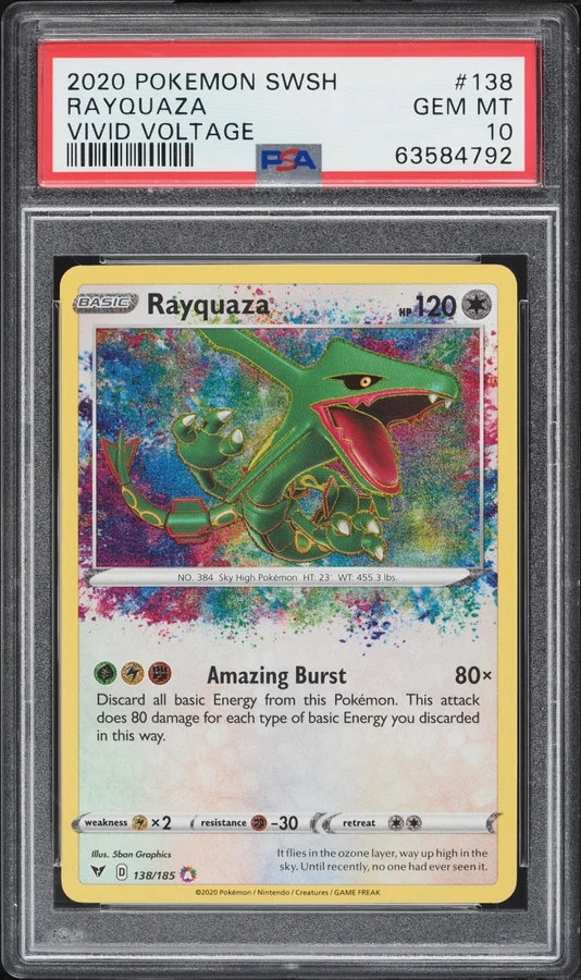 2020 Vivid Voltage Rayquaza (Amazing Rare) #138