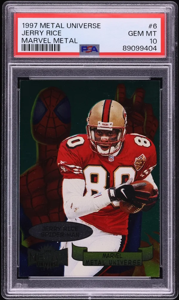 1997 Metal Universe Marvel Jerry Rice #6