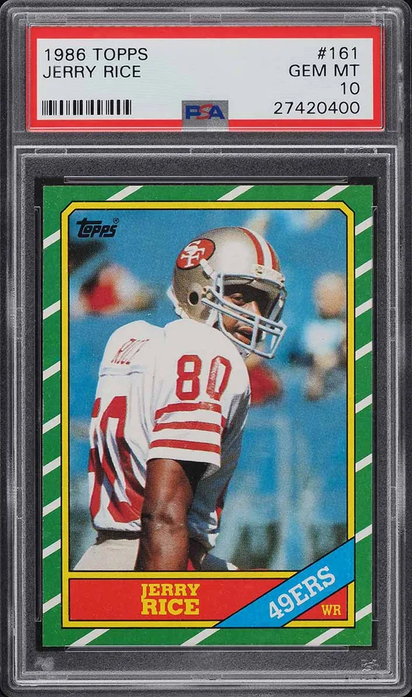 1986 Topps Jerry Rice Rookie #161