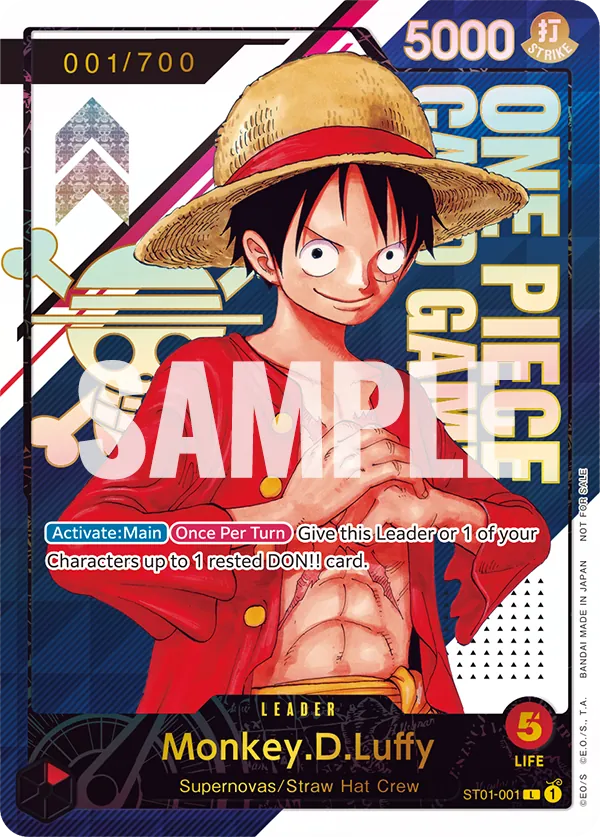 Monkey D. Luffy ST01-001 PSA 10 graded slab