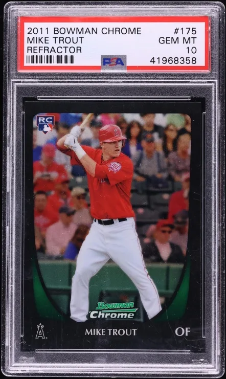 2011 Bowman Chrome Refractor Mike Trout #175