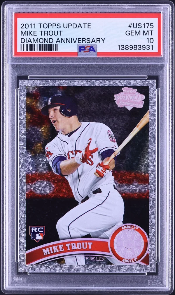 2011 Topps Update Diamond Anniversary Mike Trout #US175