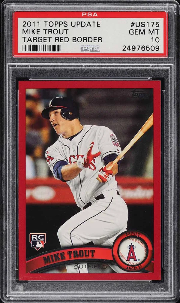 2011 Topps Update Target Red Border Mike Trout #US175
