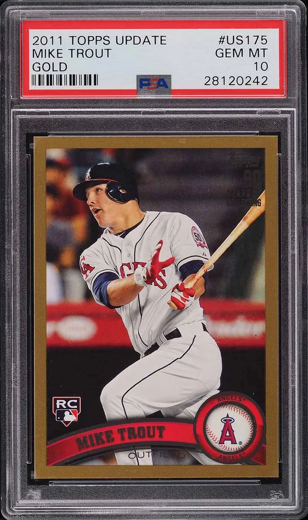 2011 Topps Update Gold Mike Trout Rookie /2011 #US175