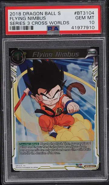 2018 Dragon Ball Super Series 3 Cross Worlds Flying Nimbus #BT3104 PSA 10