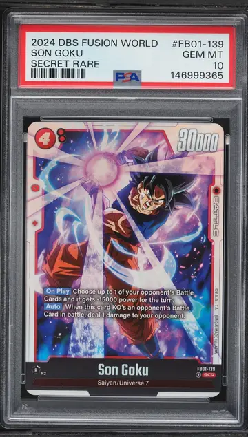2024 Dragon Ball Super Fusion World Awakened Pulse Son Goku SCR #FB01-139 PSA 10