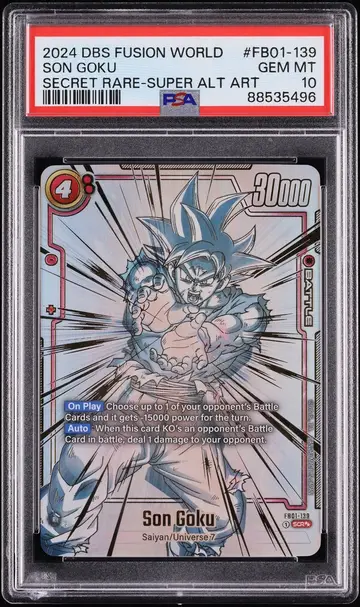 2024 Dragon Ball Super Fusion World Super Alt Art Son Goku #FB01-139 PSA 10
