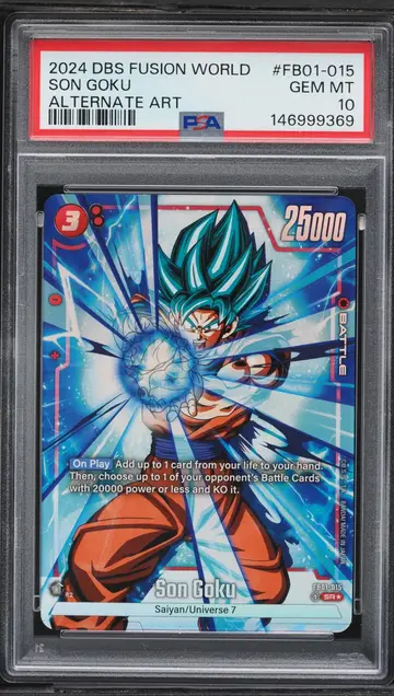 2024 Dragon Ball Super Fusion World Awakened Pulse Alt Art Son Goku #FB01-015 PSA 10