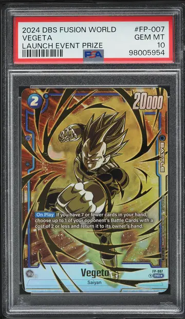 2024 Dragon Ball S Fusion World Launch Event Prize Vegeta #FP-007 PSA 10